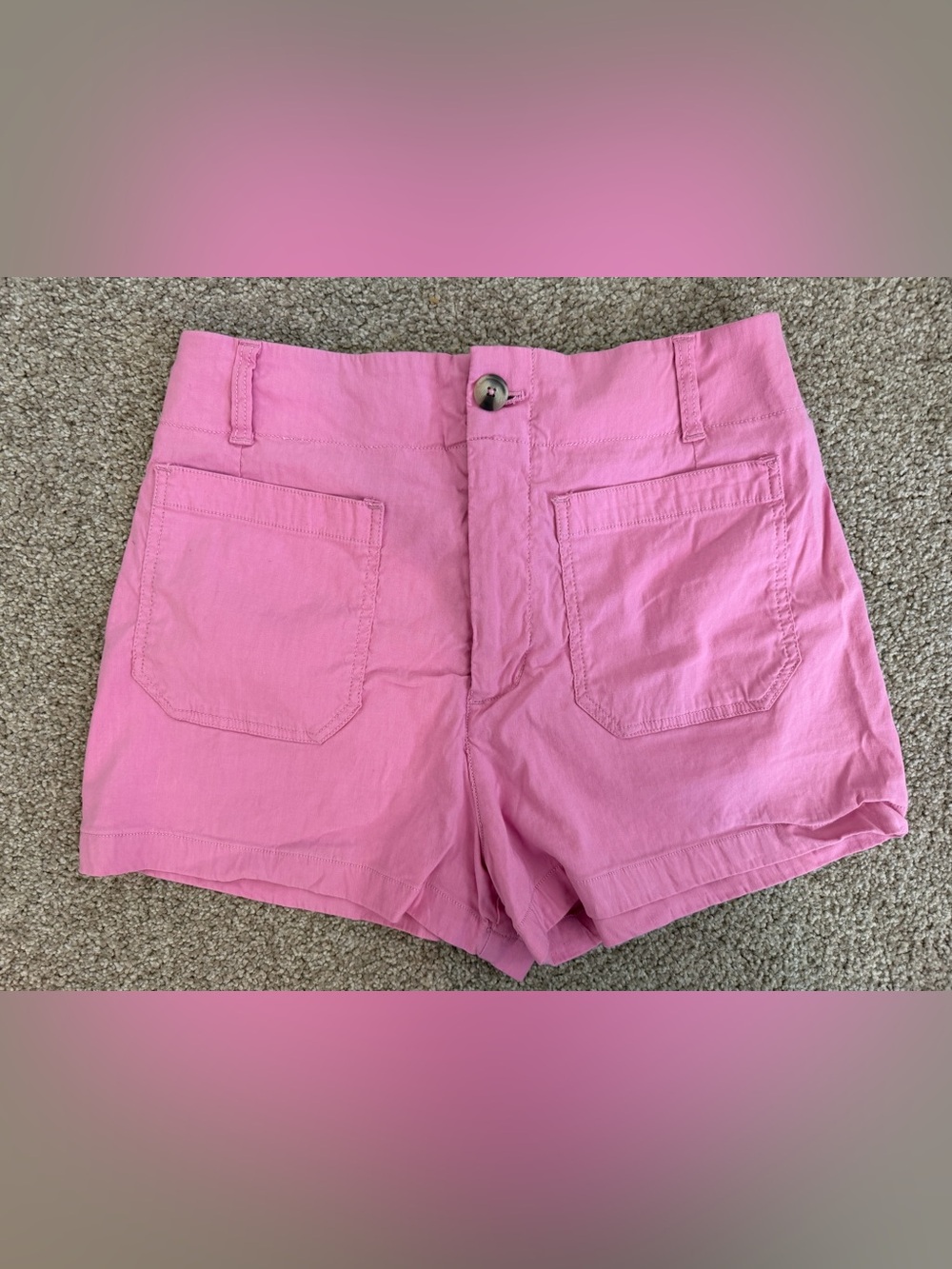 Anthropologie Maeve Colette Sailor Shorts Size 30 Waist Light Pink